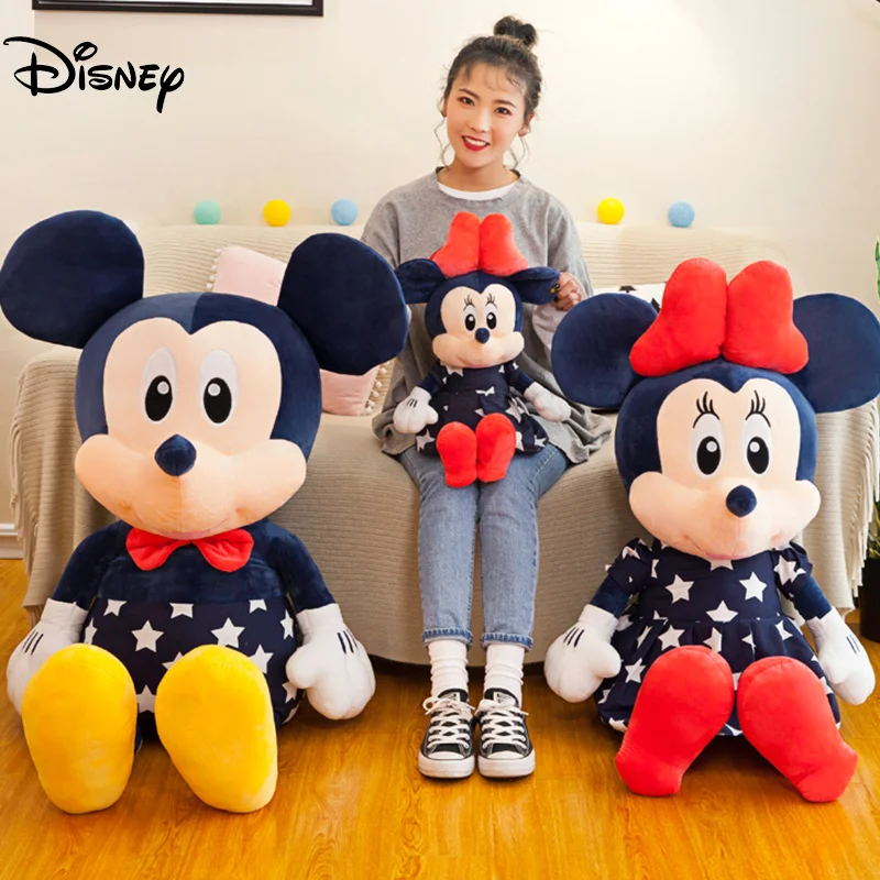 Мягкие игрушки Disney Микки и Минни Маус плюшевые куклы для детей детские 35 см 45 55