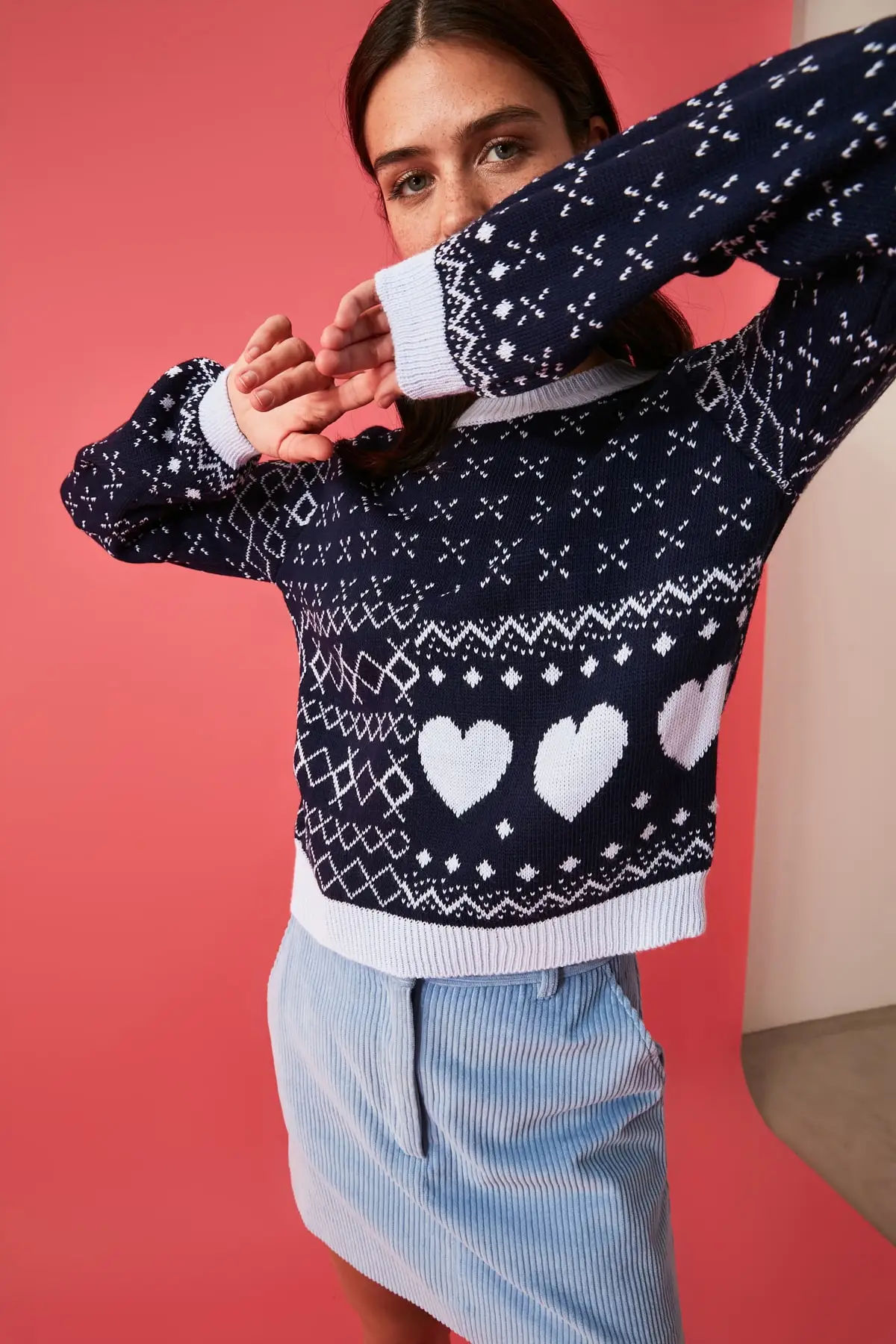 

Trendyol Jacquard Knitwear Sweater TWOAW21KZ2804
