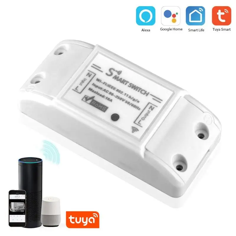 Durable WiFi Smart Switch Delicate Design Tuya Light Breaker Timer for Google Home Amazon Alexa Control | Электроника