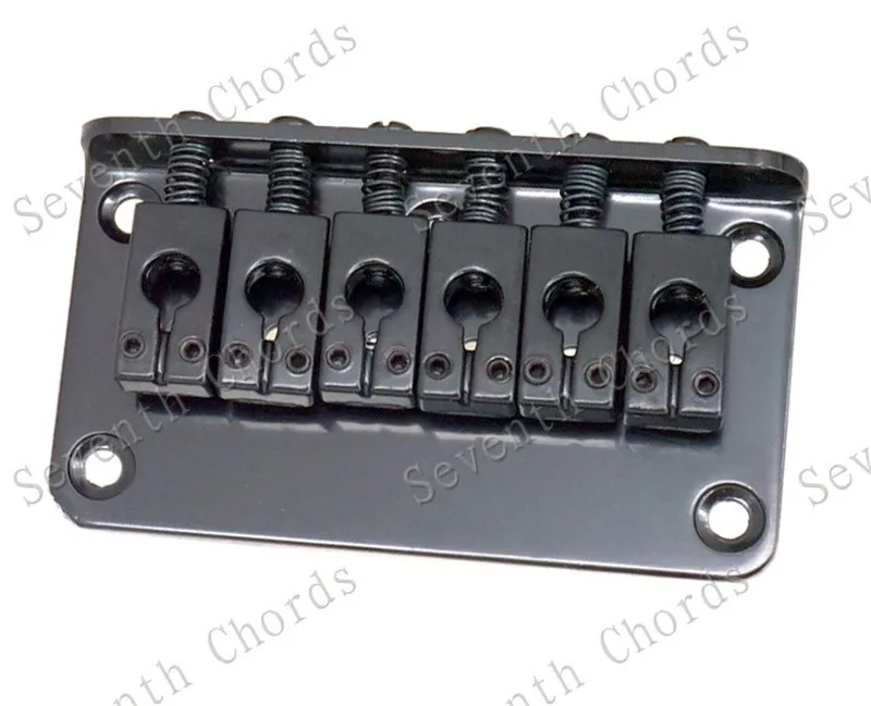Электрогитарный мост набор гитарных деталей с жестким хвостом серебристо черный