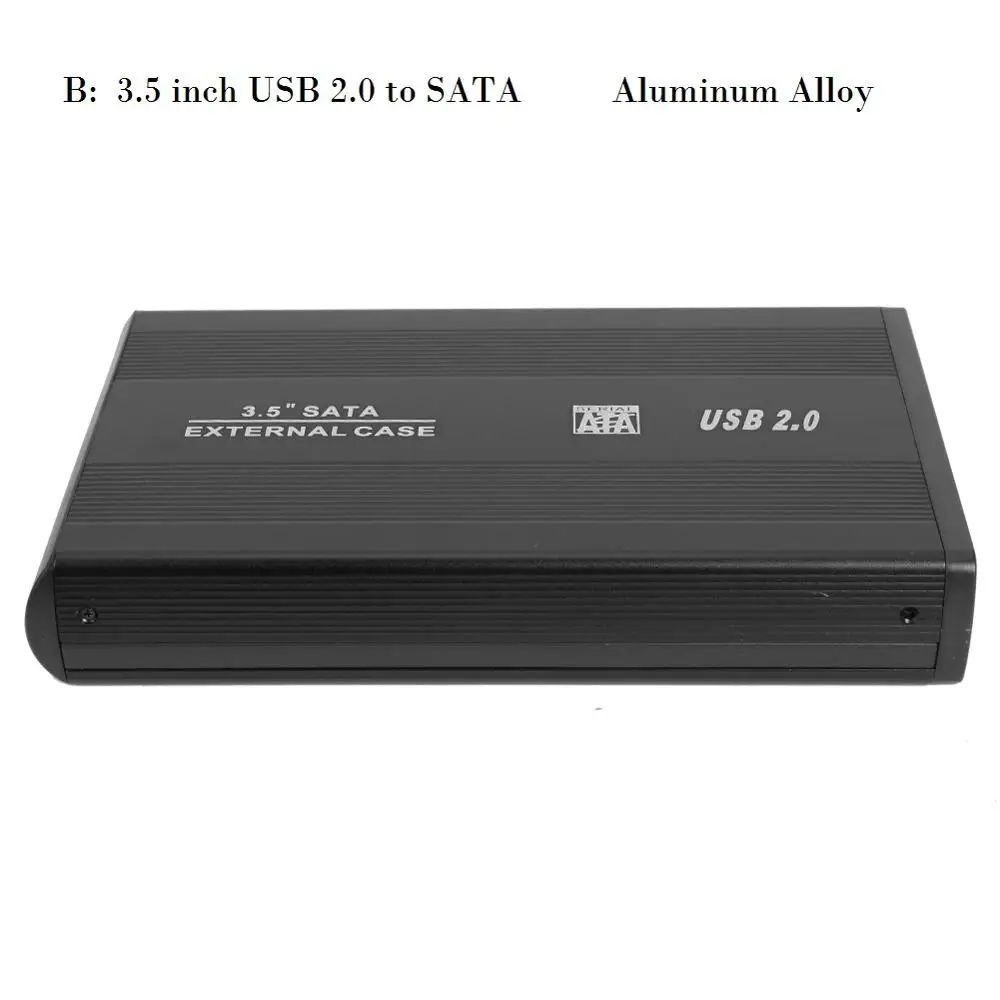 2,5/3,5 дюймов HDD SSD чехол SATA для USB 3,0 2,0 адаптер 5 Гбит/с Корпус жесткого диска для Windows Mac OS поддержка 2 ТБ HDD диск - Цвет: B