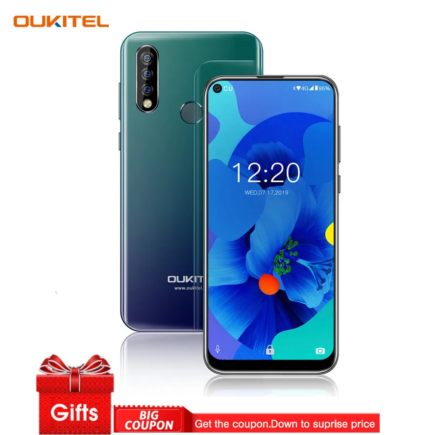 Новый OUKITEL C17 Pro 4GB 64GB Android 9 0 6 35 'ཏ:9 MT6763 смартфон Face ID Octa Core 3900 мАч тройной Камера