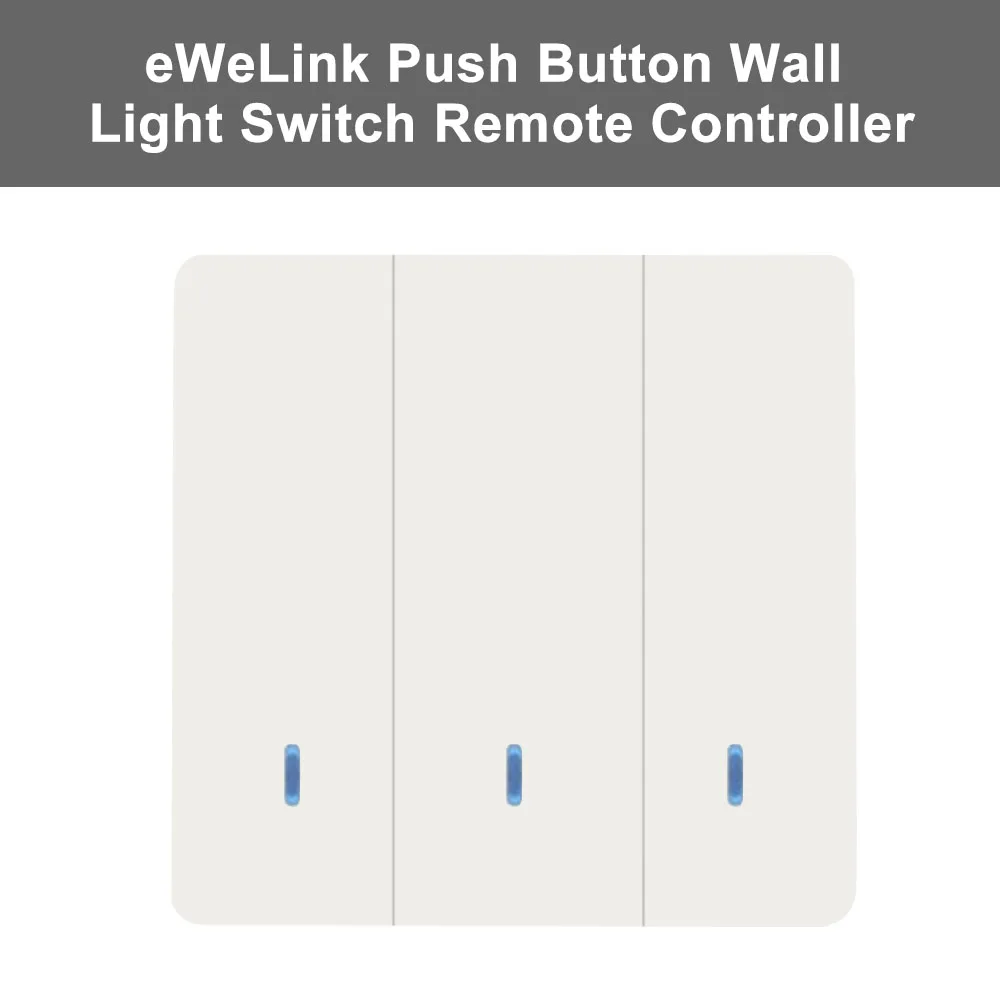 Настенный светильник eWeLink 1/2/3 Gang 86 с кнопкой включения/выключения 433