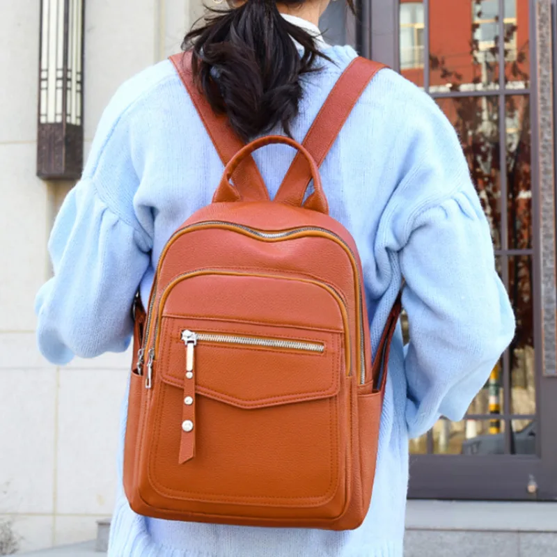 

Women Backpacks Fashion PU Leather Shoulder Bag Female Backpacks Ladies Travel Bagpack Student School Bags for Girls Mochilas