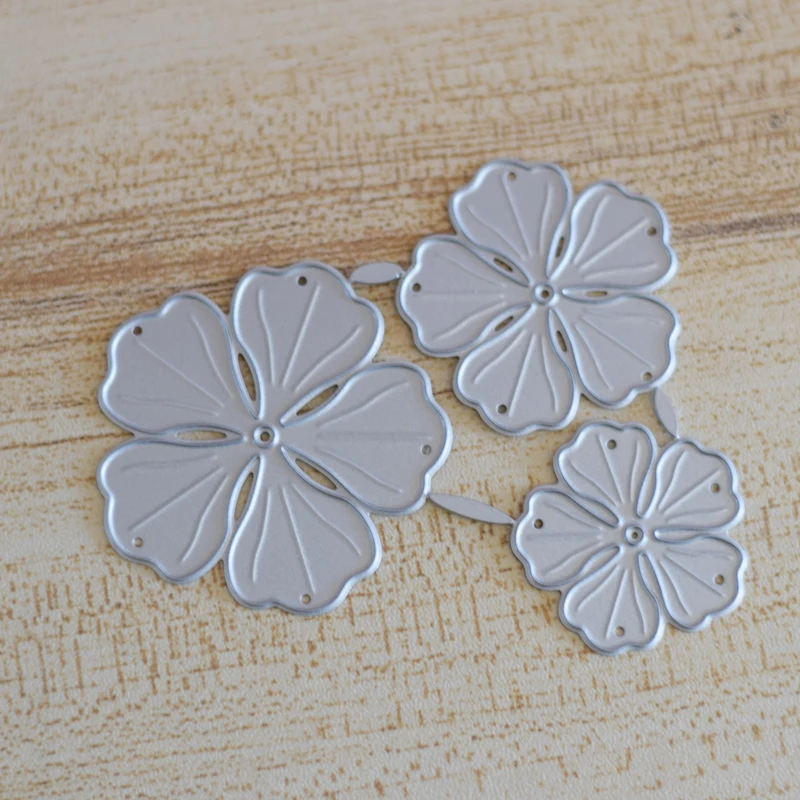 3 шт. 3D цветок штампы вырезать трафареты для Скрапбукинг фото/альбом карты