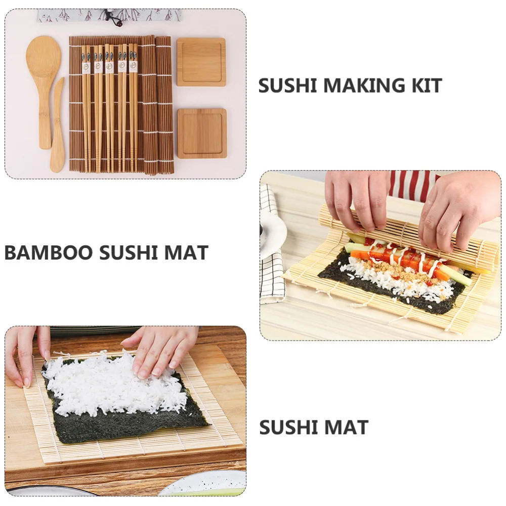 1 компл. Набор для приготовления суши Bamboo суши-комплект Инструменты дома DIY | Дом и