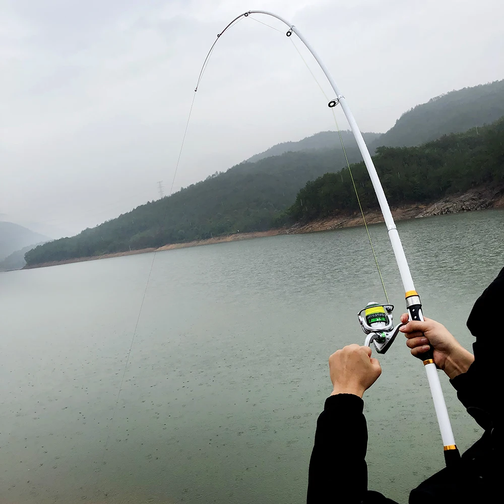 GHOTDA Telescopic Sea Fishing Rod Hard Spinning Pole 2.1M -3.6M | Спорт и развлечения