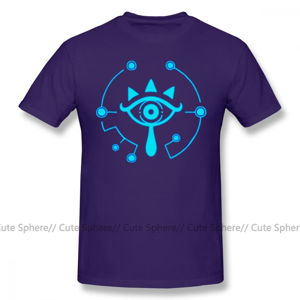 Футболка Zelda Breathing Of The Wild футболка Sheikah slate Legend Of Zelda Breathing Of The Wild забавная Футболка с принтом - Цвет: Purple