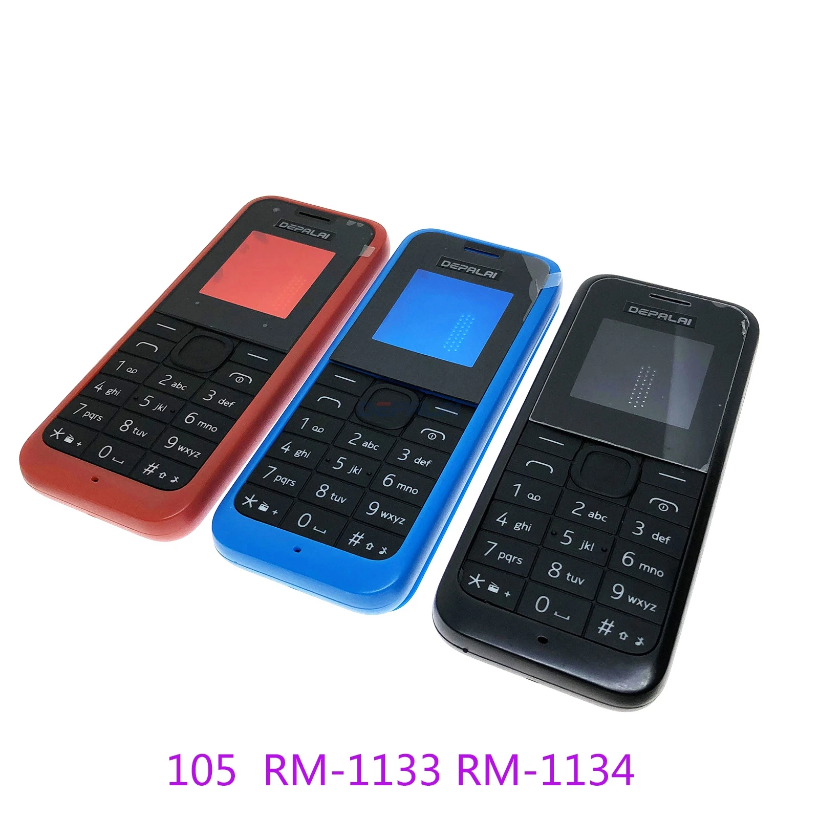 2018 для Nokia 105 Корпус Передняя Лицевая панель рамка чехол + задняя крышка/крышка