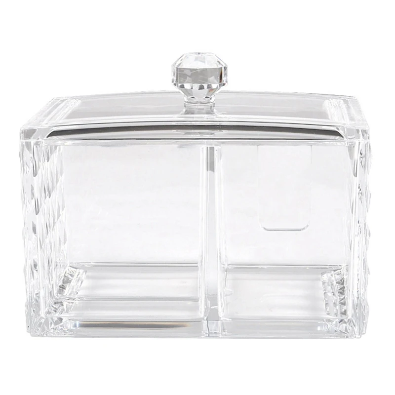 CSS акриловый Органайзер для макияжа коробка хранения ватных палочек