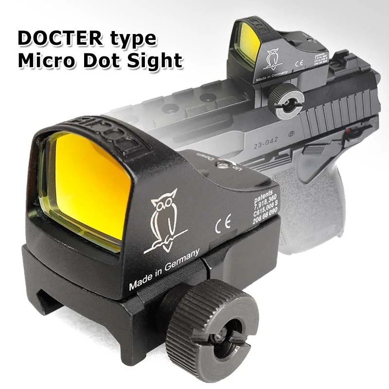 

Тактический голографический прицел Mini Doctor Micro Reflex Red Dot Sight, пневматический пистолет Глок для страйкбола, оптика, охотничьи прицелы