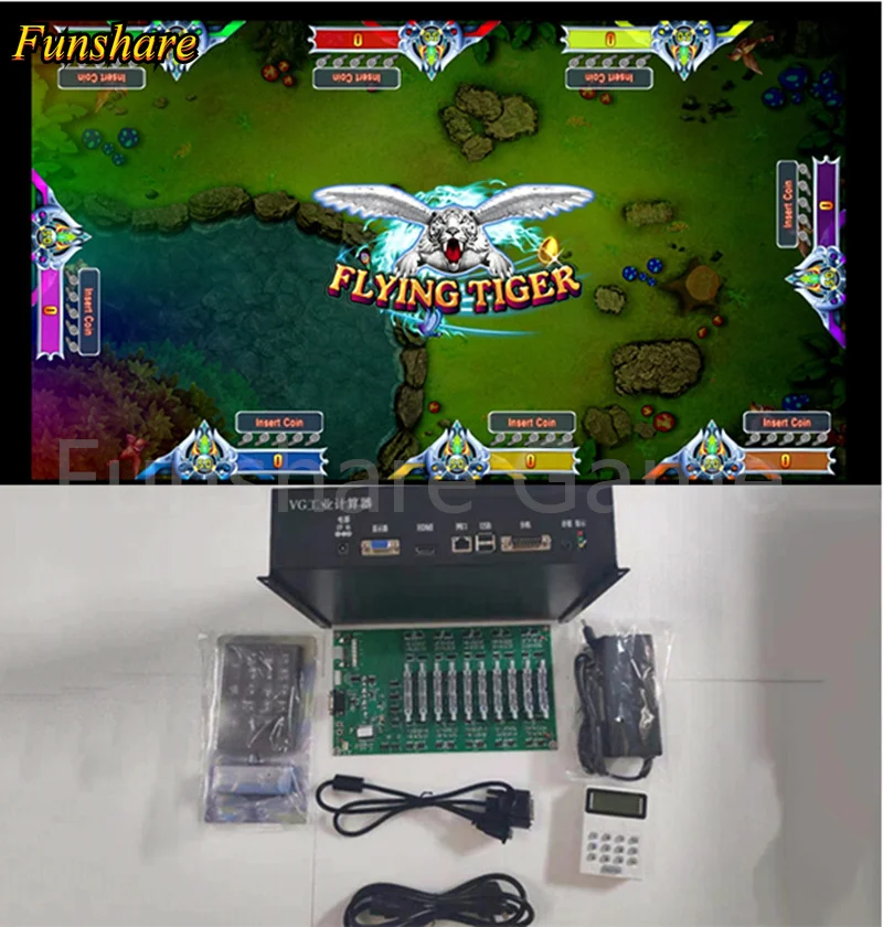 

Multi Players Fish Gambling Table Arcade Machine Coin Operated Video Game Flying Tiger