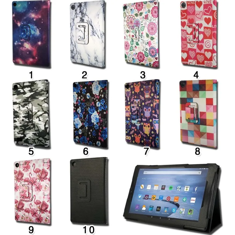 Умный планшет KK &amp LL для Amazon Fire HD 10 (7-е/5-е поколение выпуск 2017/2015) магнитная Кожаная