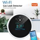 Смарт-датчик утечки природного газа Tuya с Wi-Fi и функцией температуры