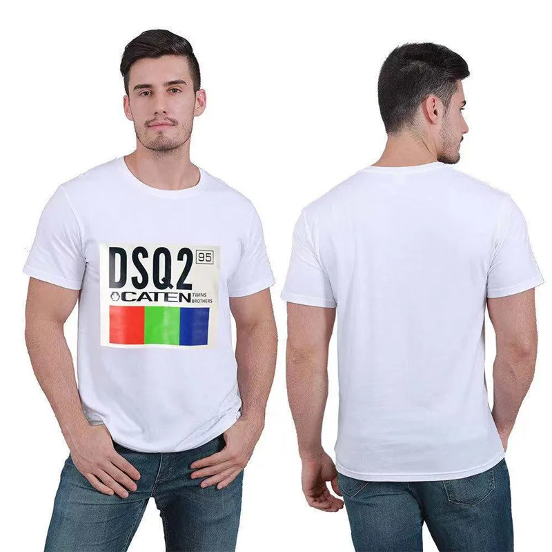 

Dsquared2 summer new street hip-hop round neck short-sleeved T-shirt cotton letter printing casual T-shirt men and women
