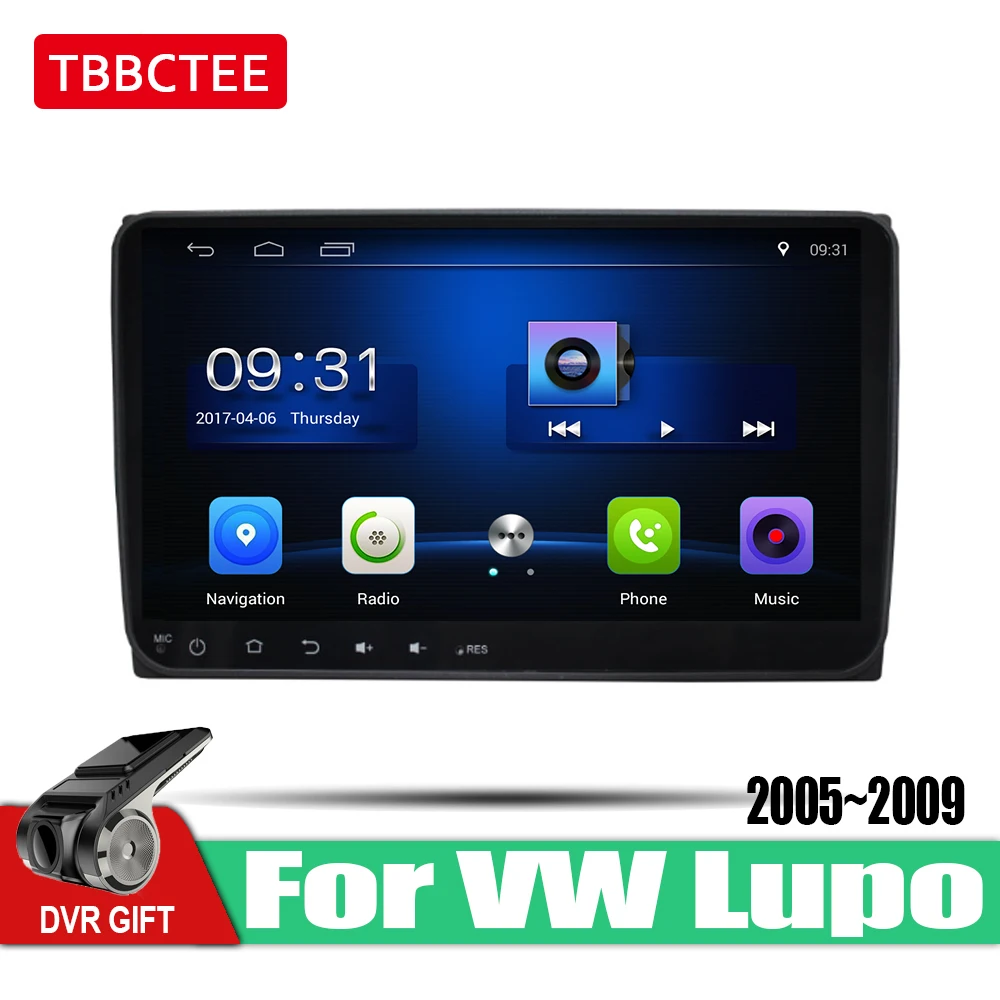 TBBCTEE Автомобильный gps мультимедийный плеер для Volkswagen VW Lupo 2005 ~ 2009 Android навигация raido