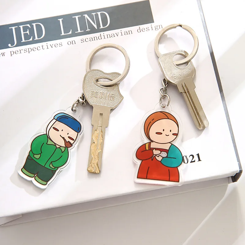 Vintage Renaissance Wooden Keychain Findings Connectors Jewelry Charms Bracelet Necklace DIY Pendant Accessory | Украшения и