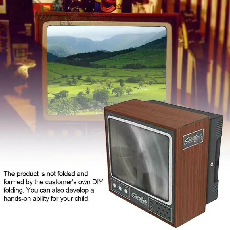 2020 Ретро ТВ экран телефона видео Сделай Сам увеличитель усилитель лупа внешний