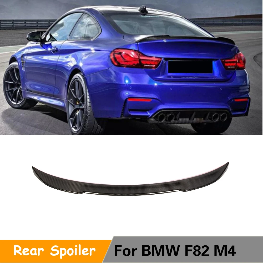 

Автомобильный задний спойлер для багажника BMW F82 M4 Coupe 2014-2018, задний спойлер для багажника из углеродного волокна