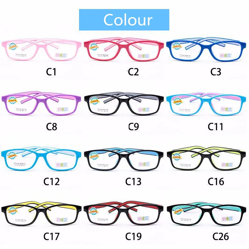 Гибкие брендовые Детские оптические очки цельные защитные Плоские зеркальные