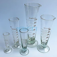 50ml graduate conical glass measuring cup measuring glass beaker laboratory cylinder chemistry equipment