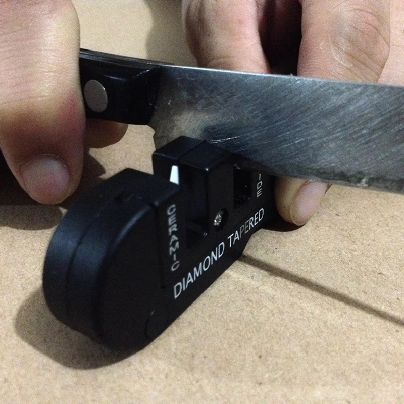 

Portable Tungsten Ceramic Carbide Knife Whetstone Sharpener Sharpen Fish Hook Pocket Diamond Tool Camp Hike Outdoor