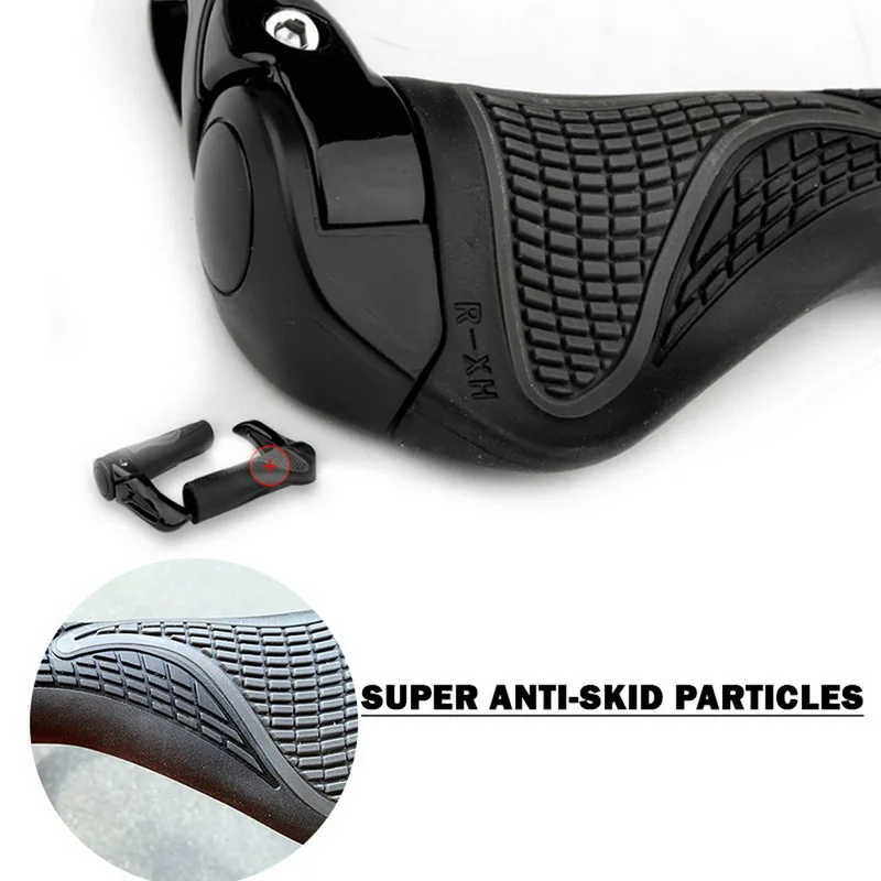 Эргономичные фиксирующие ручки для велосипеда с удлиненной опорой горного 1 пара