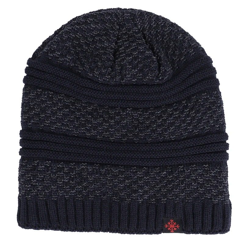 Мужская зимняя шапка 2019 бархатная хлопковая с ярлыком для мужчин и женщин