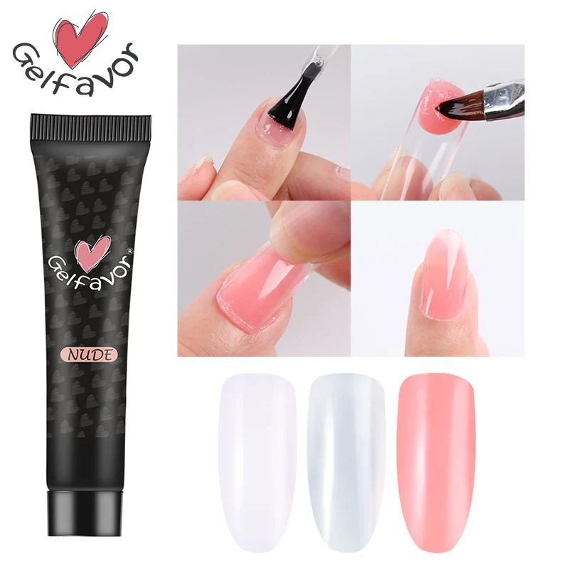 Nail Art волокна быстро расширить с украшением в виде кристаллов клей расширение