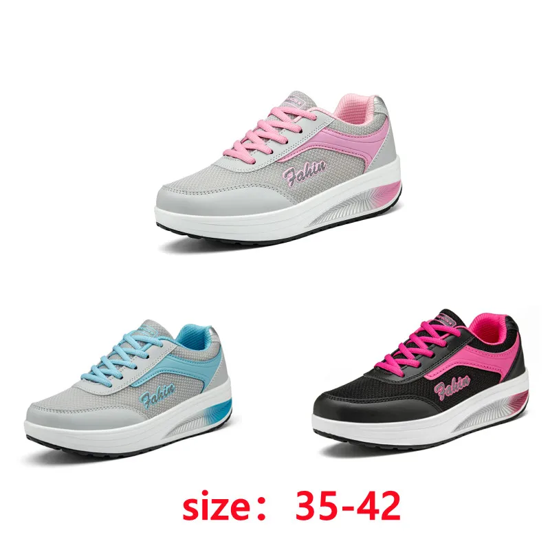 Women's Vulcanized Shoes High Quality Breathable Sneaker Fashion Lace-up Flat Shoes Female Zapatillas Mujer