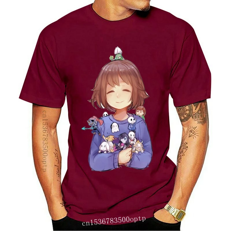 

Новый фриск Undertale со всеми персонажами, карманная версия, черная женская футболка, оптовая продажа футболок, индивидуальная Экологичная печ...