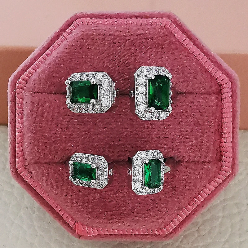 

2022 New Fashion Green Color Princess Fashion Ring for Girl Lovers Love Christmas Gift Jewelry Wholesale R6864