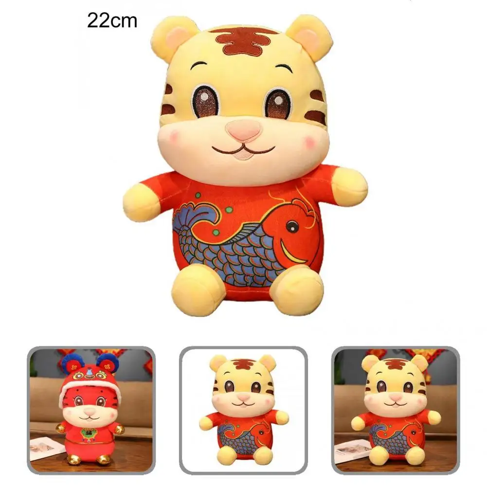 

Симпатичные игрушки-тигры, полипропиленовая хлопковая игрушка-талисман, коллекционная кукла-талисман с тигром без деформации, девичьи укр...
