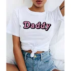 Футболка в стиле Харадзюку для папы, женская футболка с надписью My Sugar DAD в эстетике, Kawaii, Ullzang 90-х, футболка, модный топ, женские футболки