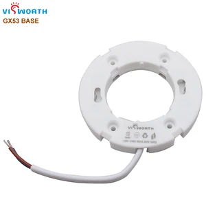 Оптовая продажа, основа VisWorth GX53 с проводом 9,5 см, держатель GX53 для g53 светодиодный круглые светодиодные осветительные приборы 7,6 см