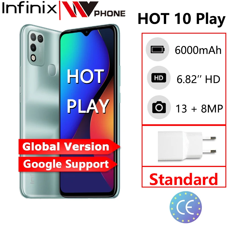 Infinix Горячая 10 игровой смартфон глобальная версия 2 Гб оперативной памяти 32