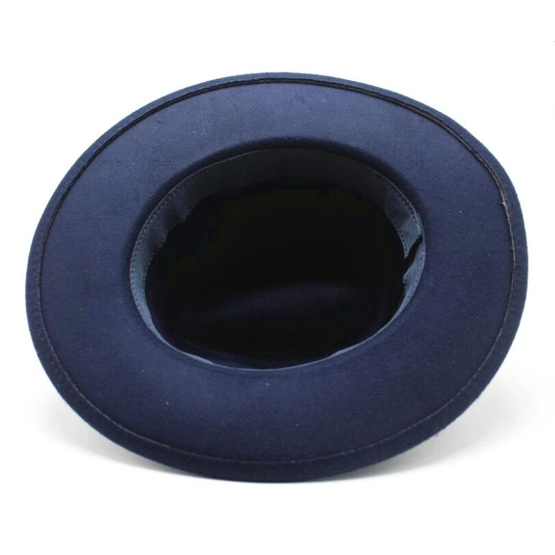 Женская фетровая шляпа с пряжкой и широкими полями в стиле унисекс|Мужские