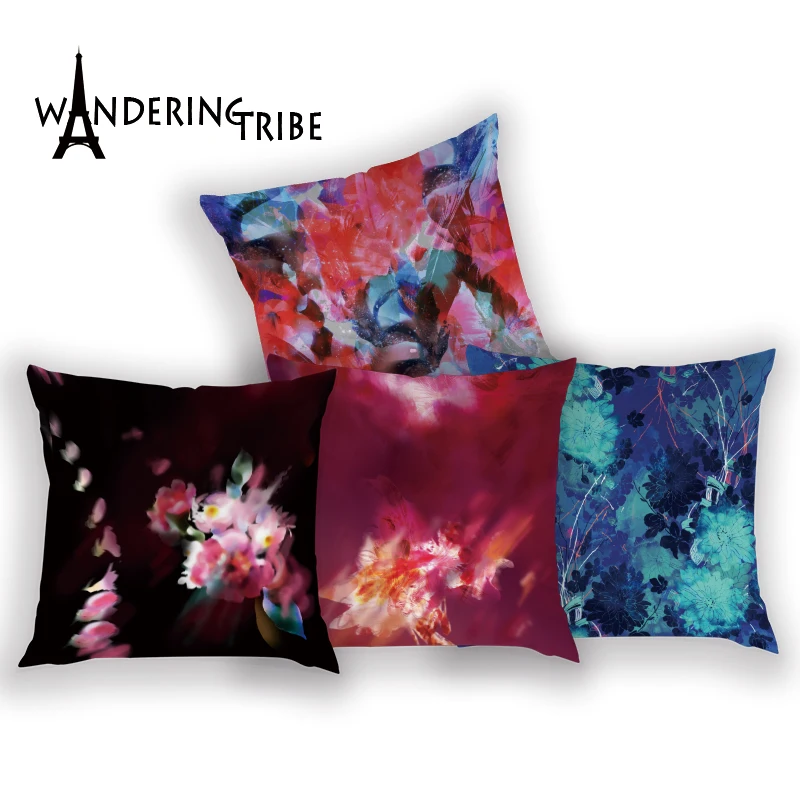 Цветочная наволочка для подушек подушка гостиной художественная Подушка Чехол