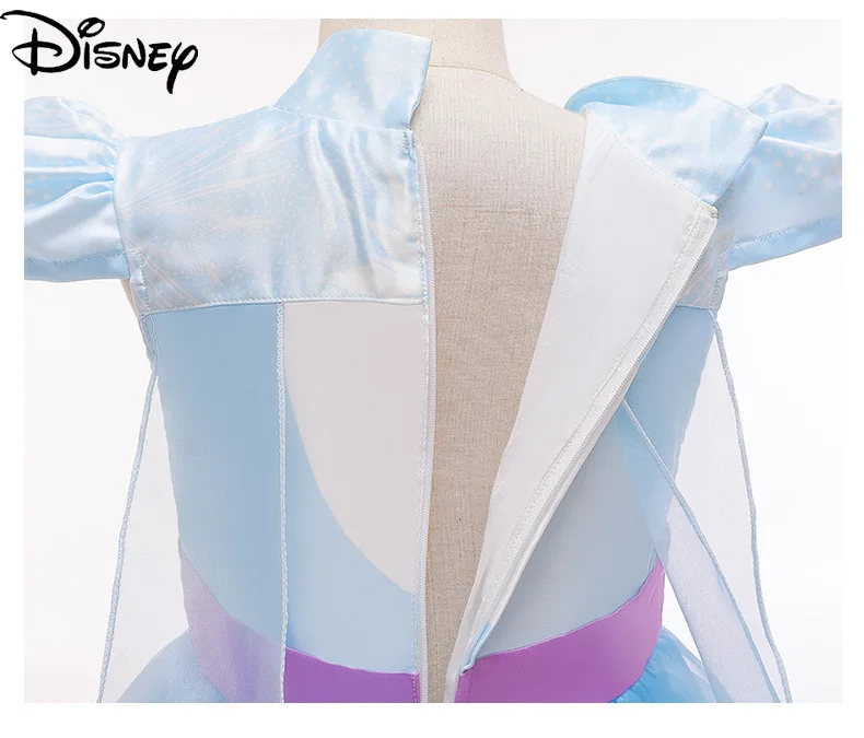 

Original Disney Frozen Aisha Princess Dress Net Yarn Mopping Shawl Birthday Party Dress Flower Girl Dresses for Weddings