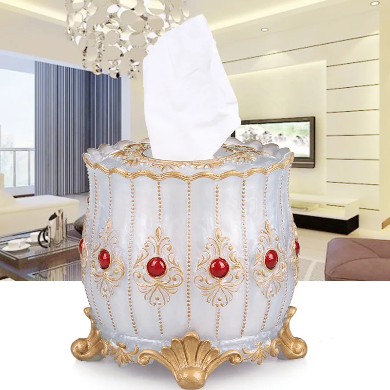 

WHYOU 1 шт Европейская коробка для салфеток из смолы Античный благородный домашний декор держатель для хранения свадебный подарок