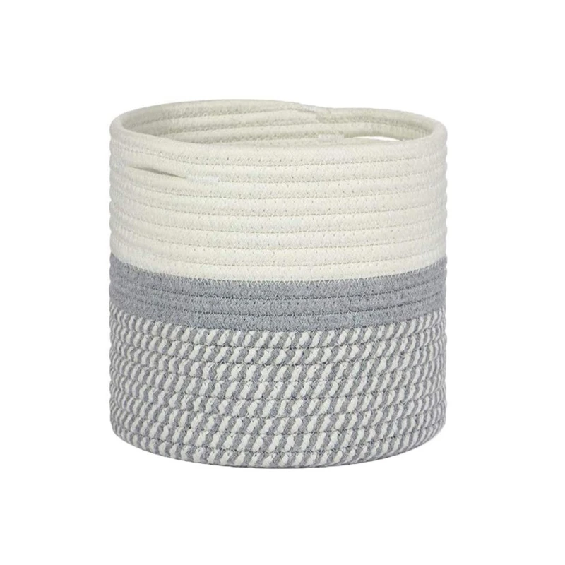 Деревенская плетеная веревка цветочный горшок комнатный контейнер для растений