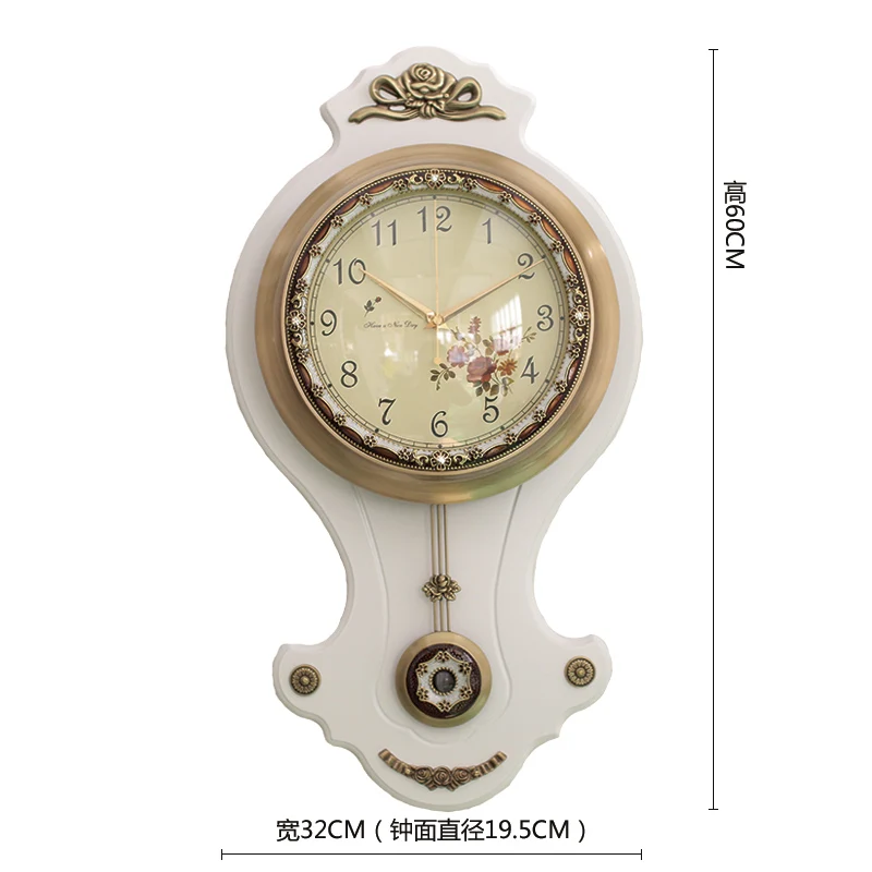 

Luxury European Wall Clock Retro Art Wooden Classic Silent Vintage Nordic Modern Bedroom Design Reloj De Pared Home Decoration