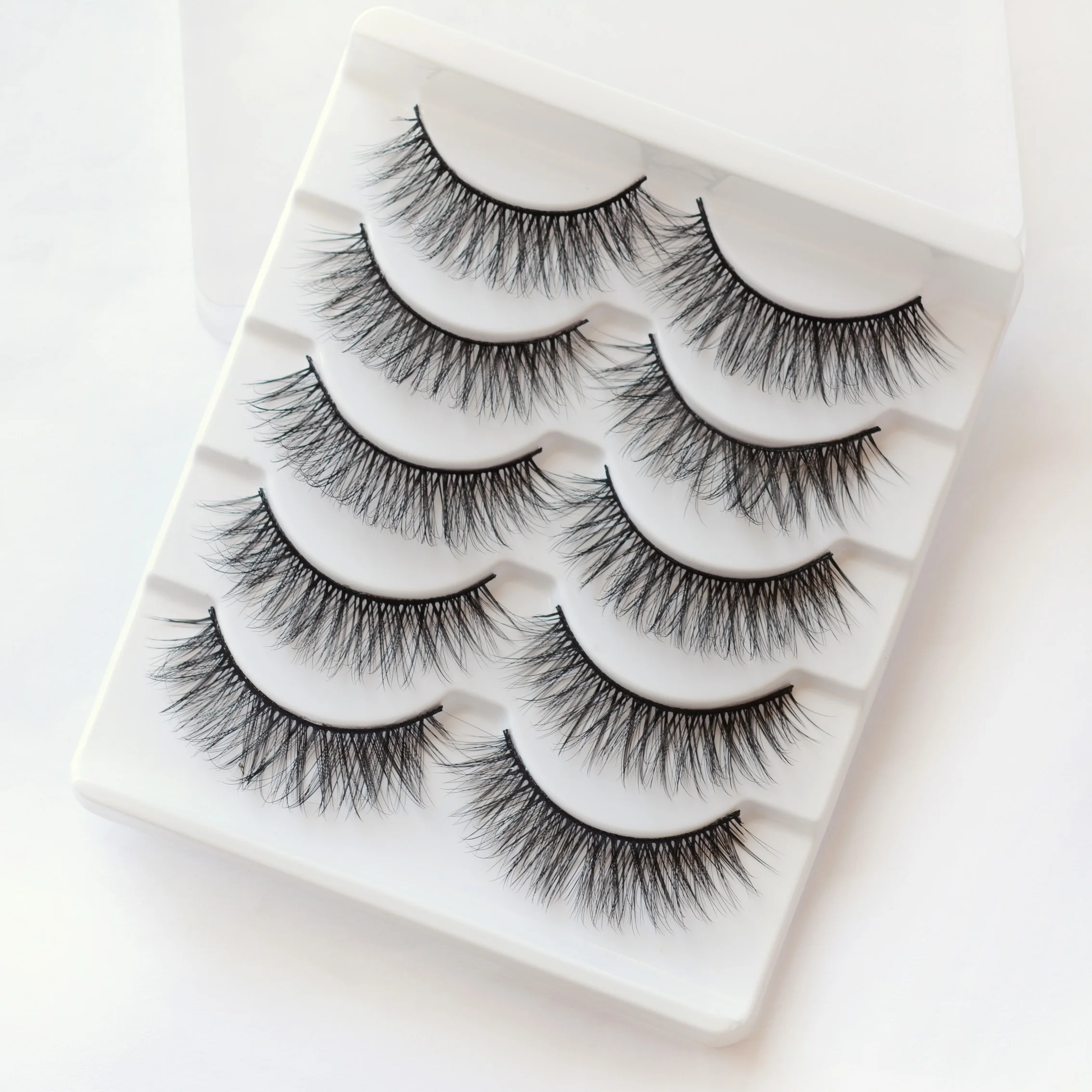 5 пар 3D накладные ресницы толстые завитые полноразмерные наращивание ресниц