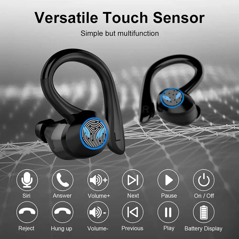 TWS-стереонаушники с поддержкой Bluetooth зарядным футляром и микрофоном | Электроника