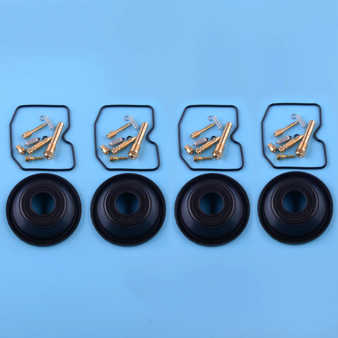 

4 Sets Motorcycle Carburetor Diaphragm Rebuild Repair Kits Fit for Kawasaki Ninja 500R EX500 1994-2004 2005 2006 2007 2008 2009