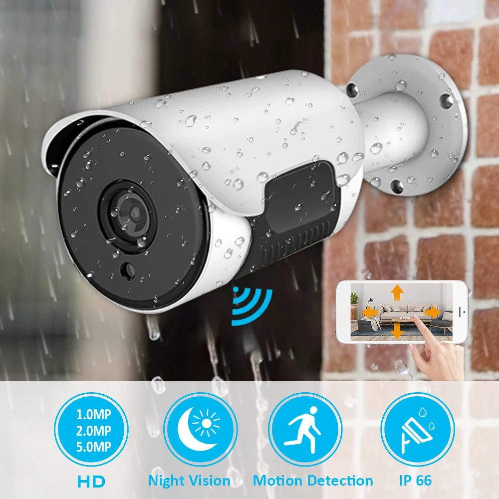 DIDIHOU 1MP/2MP/5MP наружная IP66 Водонепроницаемая H.265 домашняя камера безопасности 38 шт.