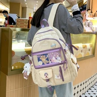new high capacity womens backpack kawaii bookbag for girls boys cute school bags waterproof femal laptop 15 mochila