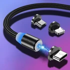 USB-кабель 360 магнитный кабель Micro USB Тип C зарядное устройство для iPhone XS X 8 7 Samsung S10 9 Магнитный кабель для телефона Android