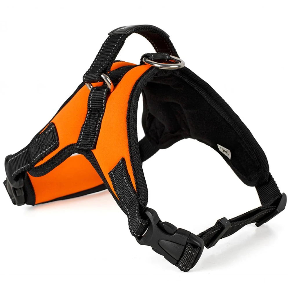 Не тянется шлейка для собак подкладка ткань Оксфорд дышащая собачья шлейка высокое качество жилет ошейник для домашних животных шлейка товары для больших собак хаски