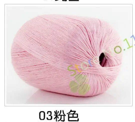 03 5 шт.* 50 г пряжа для вязания linha de croche шелковая нить для наращивания вязания игл вязание хлопок ручная работа белье t50 - Цвет: 03